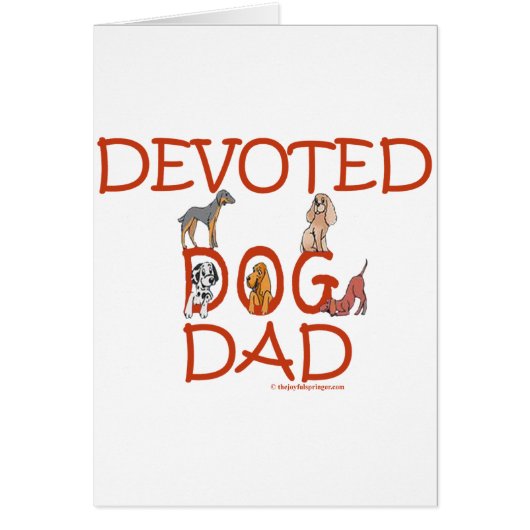 Devoted Dog Dad Cards (Front)