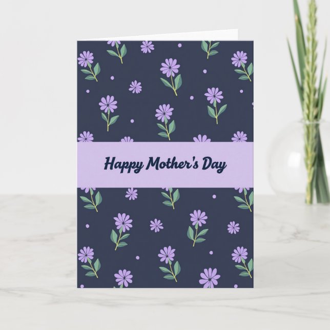 Devoted Lavender Mothers Day Card (Front)