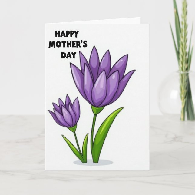 Devoted Mothers Day Bloom Card (Front)