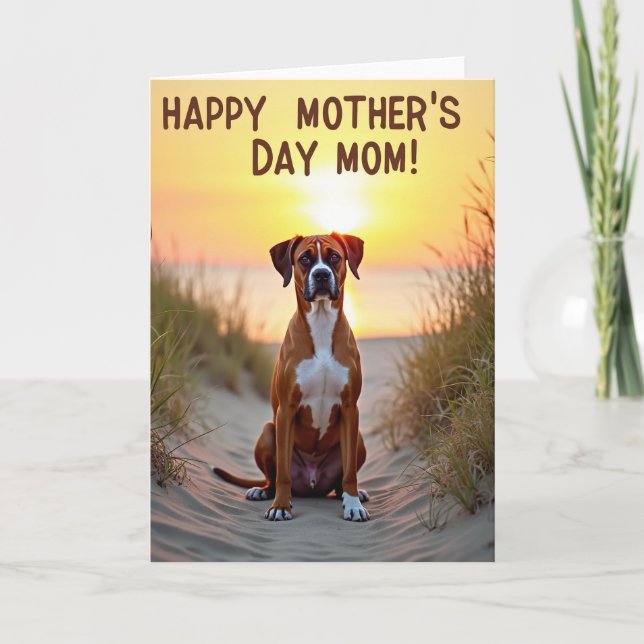 Devoted Mothers Day Canine Card (Front)