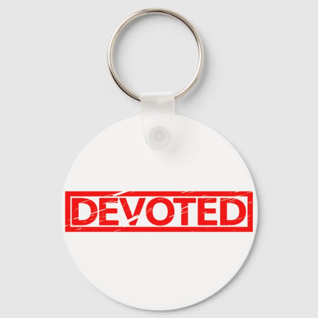 Devoted Stamp Keychain (Front)