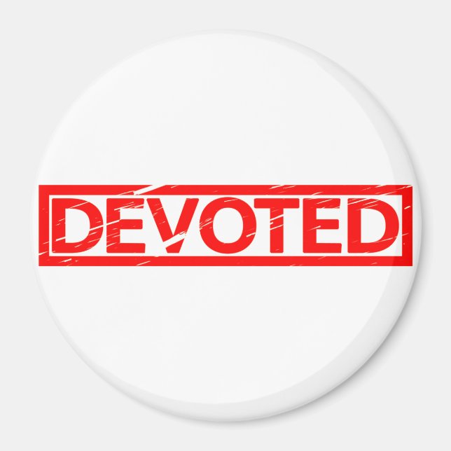 Devoted Stamp Magnet (Front)