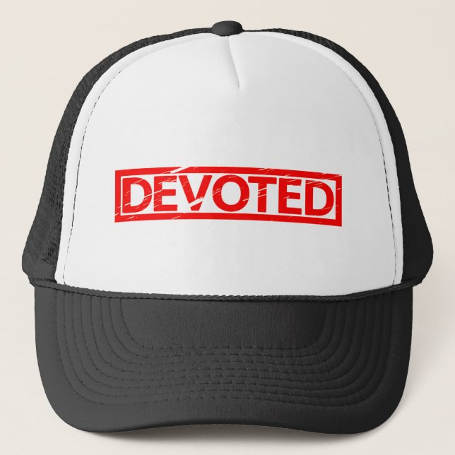 Devoted Stamp Trucker Hat (Front)