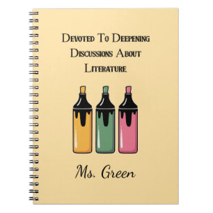 Devoted To Deepening Discussions About Literature Notebook