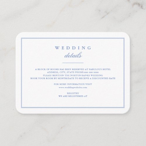 Devoted Wedding Set in Cornflower Blue Enclosure Card