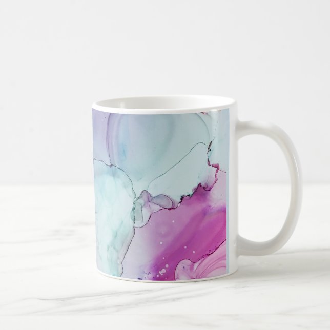 Devotion - Abstract Ink Art by Karen Ruane Coffee Mug (Right)