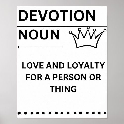 Devotion poster for christians and jesus followers
