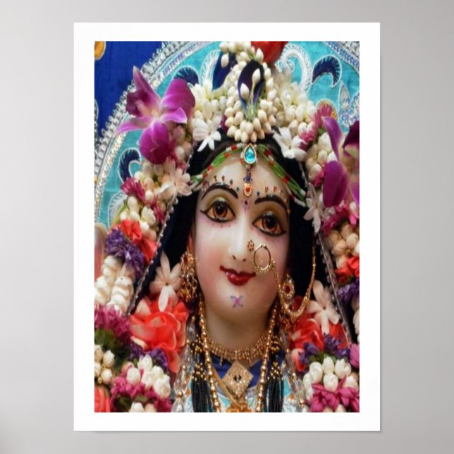 Devotion to Radha Krishna Poster (Front)
