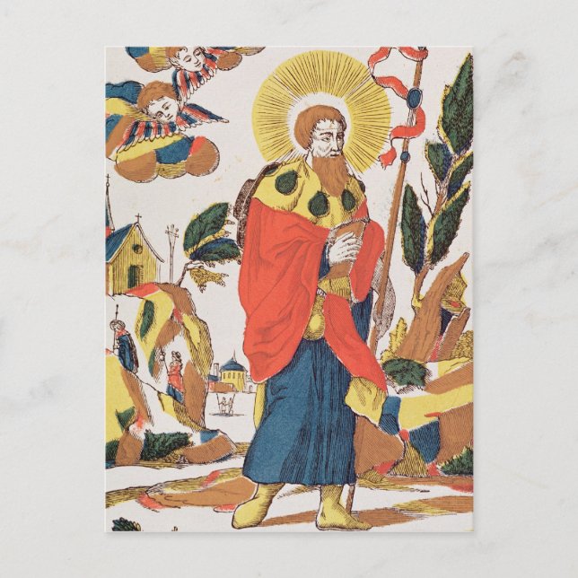 Devotional Prayer to St. James Postcard (Front)