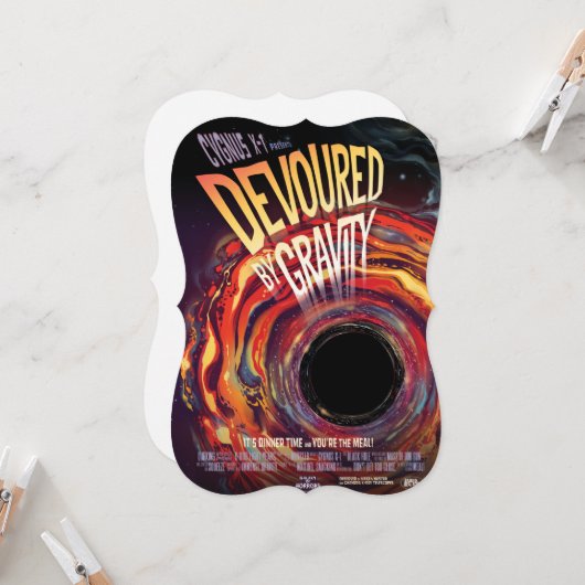 Devoured By Gravity Halloween Hole Black Horror (Front/Back In Situ)