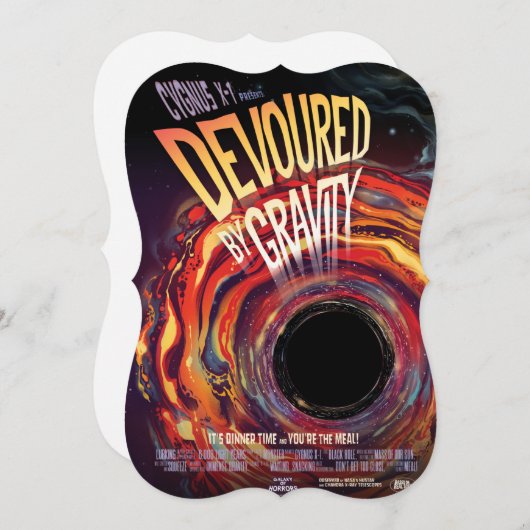 Devoured By Gravity Halloween Hole Black Horror (Front/Back)