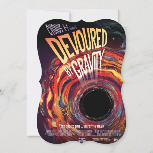 Devoured By Gravity Halloween Hole Black Horror (Front)