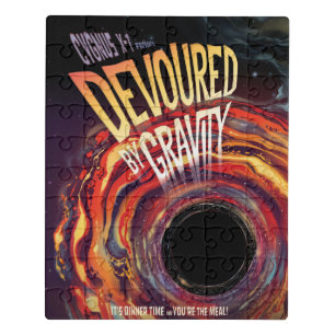 Devoured By Gravity Halloween Hole Black Horror Jigsaw Puzzle