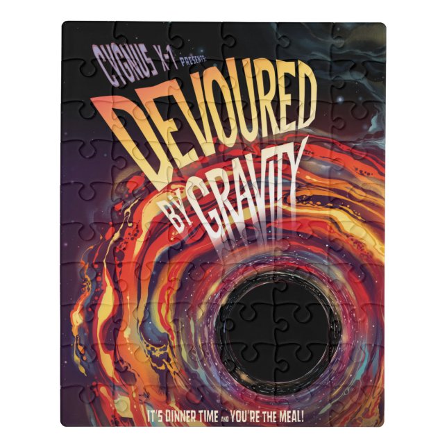 Devoured By Gravity Halloween Hole Black Horror Jigsaw Puzzle (Puzzle Vertical)