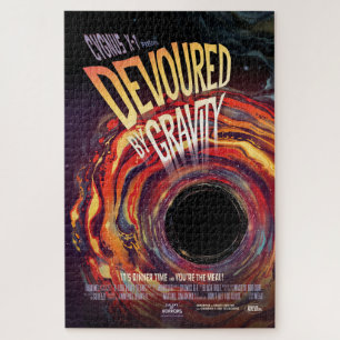 Devoured By Gravity Halloween Hole Black Horror Jigsaw Puzzle
