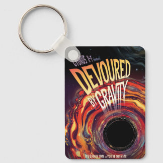 Devoured By Gravity Halloween Hole Black Horror Keychain