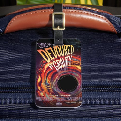 Devoured By Gravity Halloween Hole Black Horror Luggage Tag