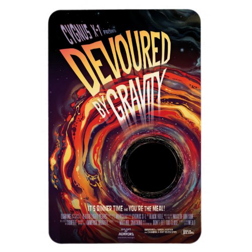 Devoured By Gravity Halloween Hole Black Horror Magnet