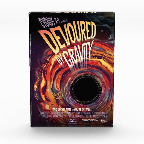 Devoured By Gravity Halloween Hole Black Horror Photo Block