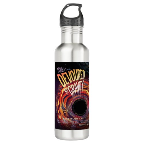 Devoured By Gravity Halloween Hole Black Horror Stainless Steel Water Bottle