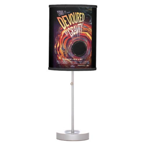 Devoured By Gravity Halloween Hole Black Horror Table Lamp
