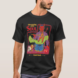 Devouring-Your-Soul-Cook-Book-As-Seen-On-TV-Devil T-Shirt