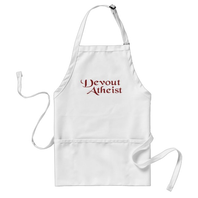 Devout Atheist Adult Apron (Front)