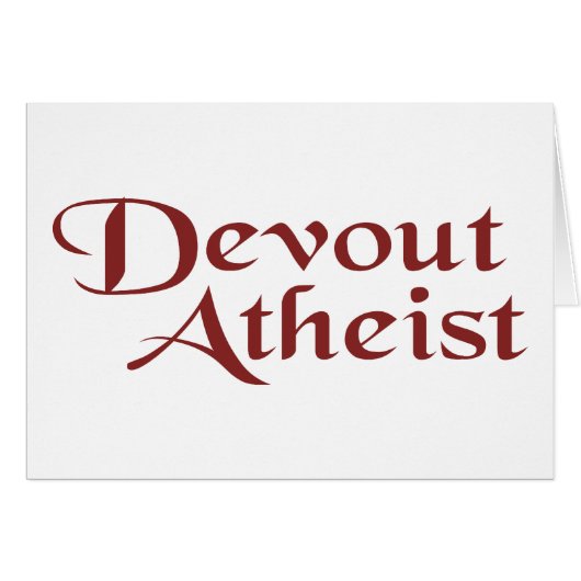 Devout Atheist Cards (Front Horizontal)