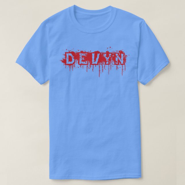Devyn  First Name Halloween Costume Personalized 1 T-Shirt (Design Front)