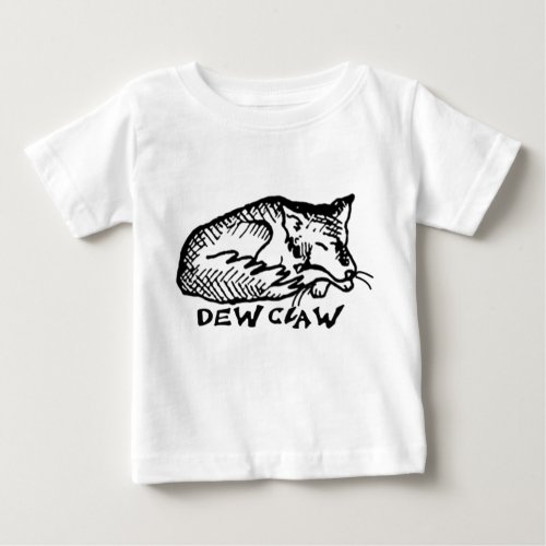 Dew Claw Sleeping Dog For Baby Long Tee