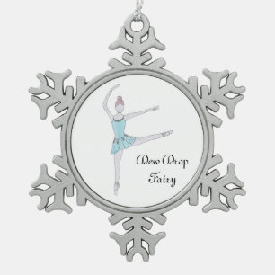 Dew Drop Fairy Keepsake Nutcracker Snowflake Pewter Christmas Ornament