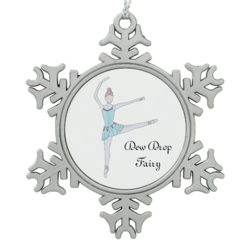 Dew Drop Fairy Keepsake Nutcracker Snowflake Pewter Christmas Ornament