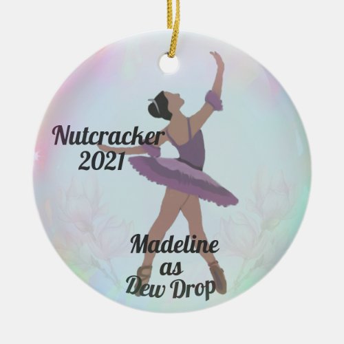 Dew DropFlower Fairy Nutcracker Ornament