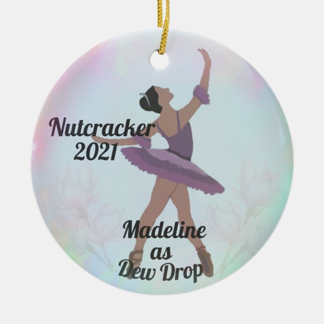 Dew Drop/Flower Fairy Nutcracker Ornament (Front)