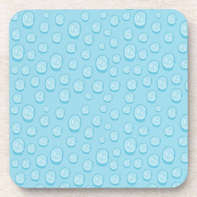 Dew drops beverage coaster (Front)