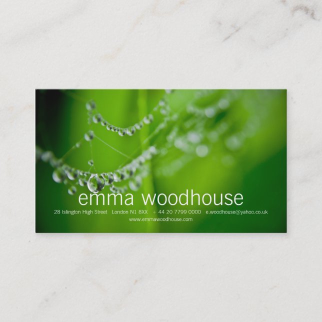 Dew Drops Business Card (Front)