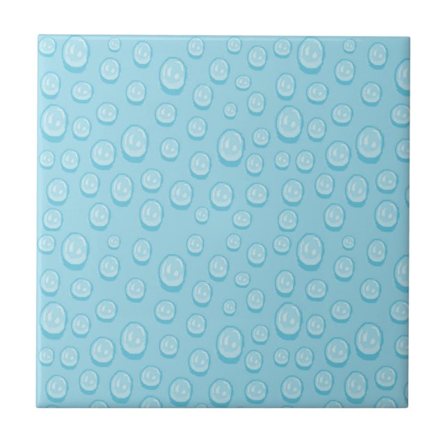 Dew drops ceramic tile (Front)