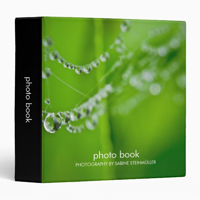 Dew Drops Photo Book Binder (Front/Spine)