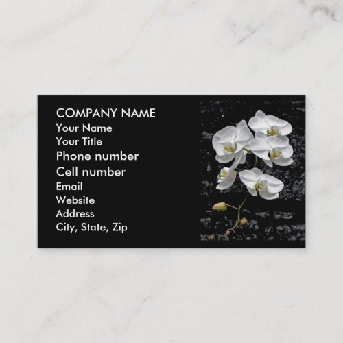 Dew_Kissed Cascading Orchids Business Card
