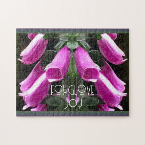 Dew Kissed Pink Foxgloves Blooms Jigsaw Puzzle