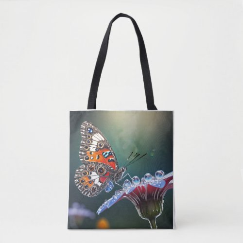 Dew_Kissed Wings Serene Butterfly Tote Bag