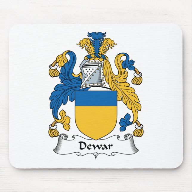 Dewar Family Crest Mouse Pad (Front)