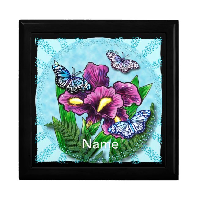 Dewdrop Butterfly Iris Gift Box (Front)