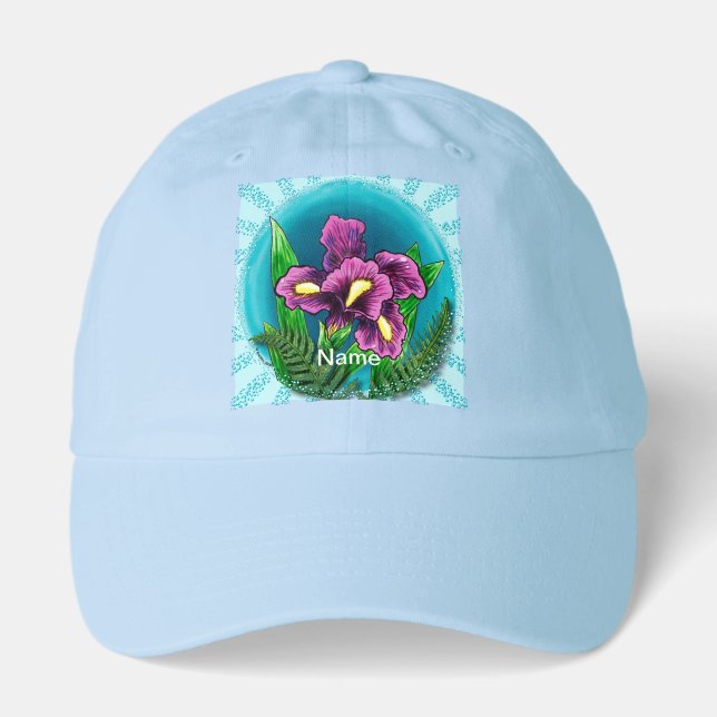 Dewdrop iris   hat (Front)