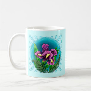 Dewdrop iris mug