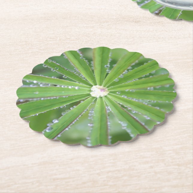 Dewdrop Paper Coaster (Angled)