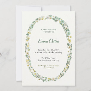 Dewdrop Seedling Baby Shower Invitation