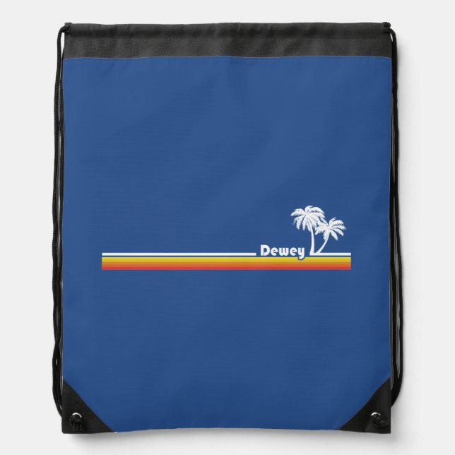 Dewey Beach, Delaware Drawstring Bag (Front)