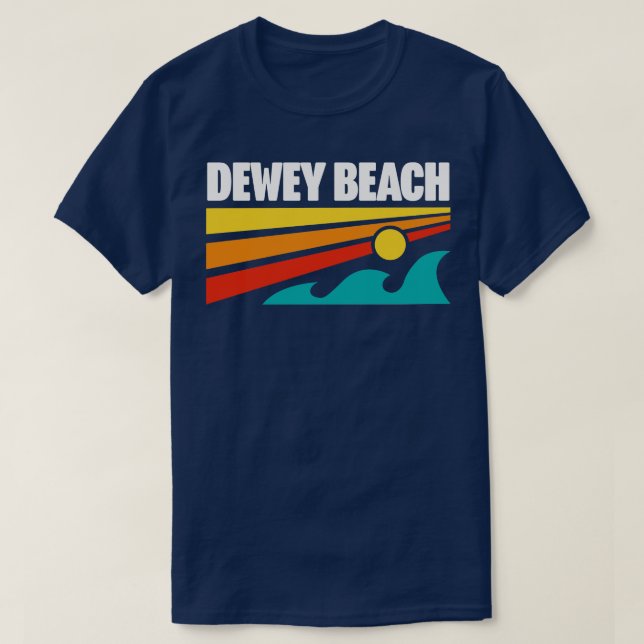 Dewey Beach Delaware Souvenir Delaware Beaches T-Shirt (Design Front)