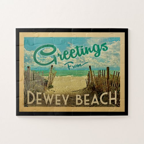 Dewey Beach Vintage Travel Jigsaw Puzzle